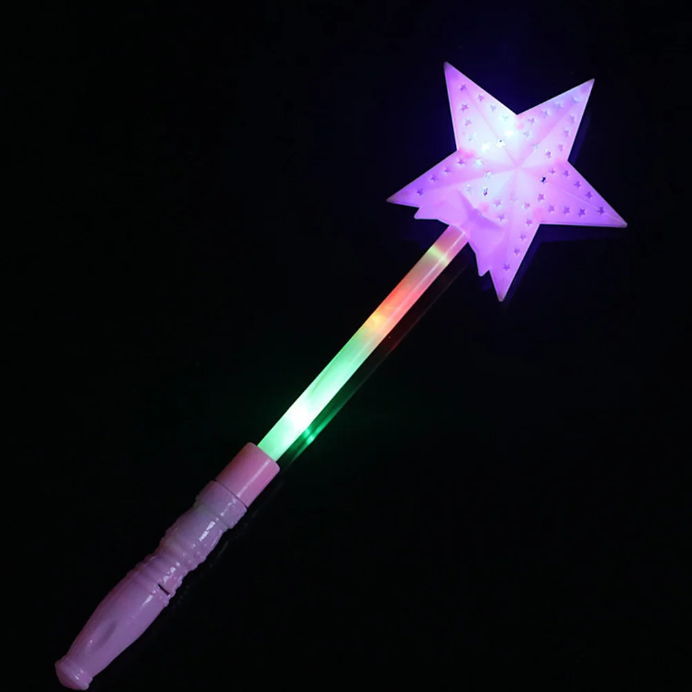 10 pezzi LED bastoncini lampeggianti a forma di stella a cinque punte colorati oggetti di scena incoraggianti per feste forniture per festival di concerti cuori lampeggianti stick