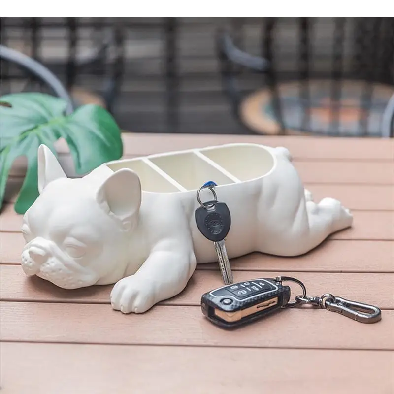 

Resin Dog Storage Ornaments Remote Box Sundries Organize Home Decoration Accessories Furnishings Statue Crafts