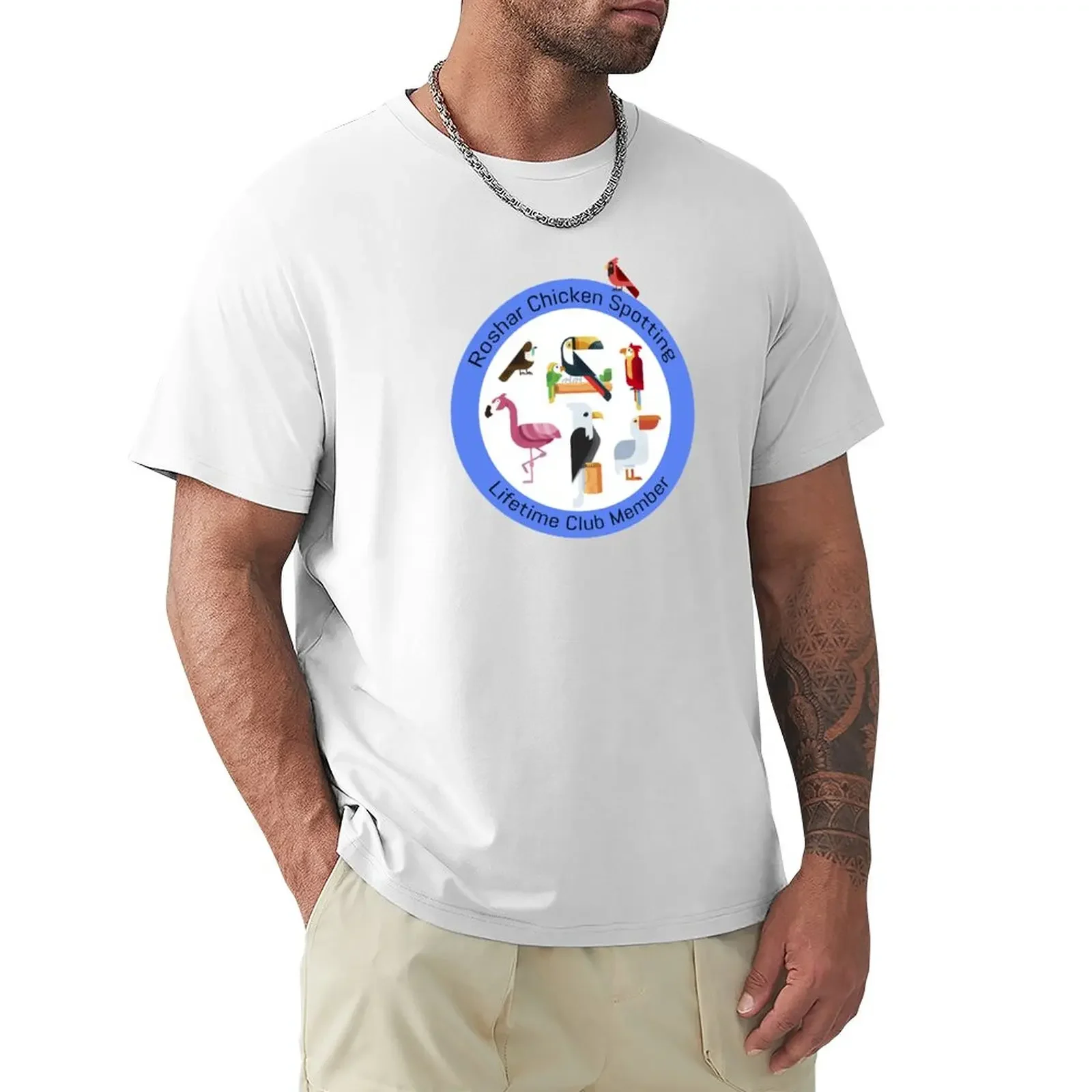 Chicken Spotting T-Shirt summer clothes tees boys animal print mens graphic t-shirts anime