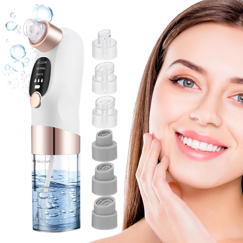 Blackhead Remover Pore สูญญากาศทําความสะอาดใบหน้าไฟฟ้าสิวสิว Black Head Removal Water Cycle Black Dot Remover ชาร์จ USB