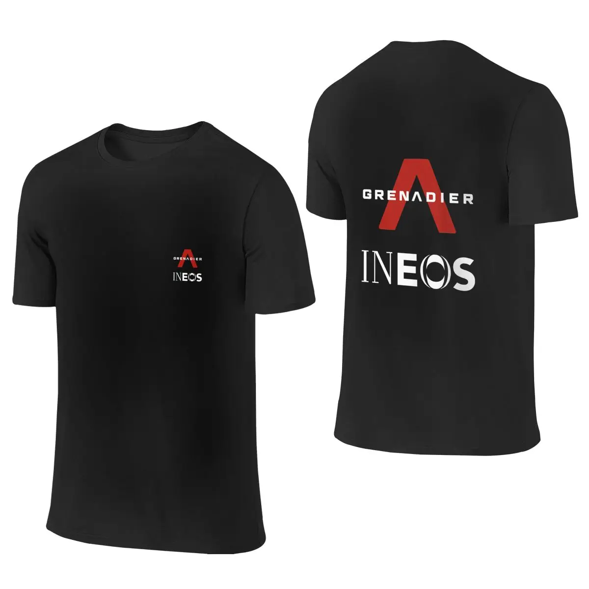 

Ineos Grenadier Cycling Team Men's Short Sleeve T-shirt Round Neck 100% Cotton T shirt S-6XL