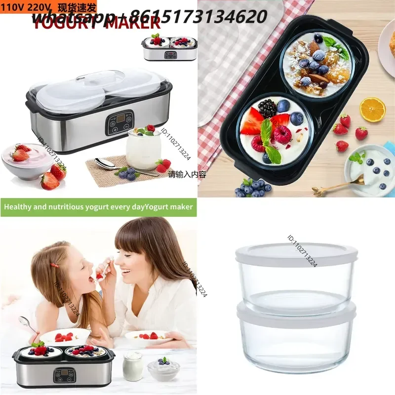 1pcs 110V US Plug 2L Yogurt Maker Ice Cream Jam Pudding Machine Household Breakfast DIY Fermentation Appliance