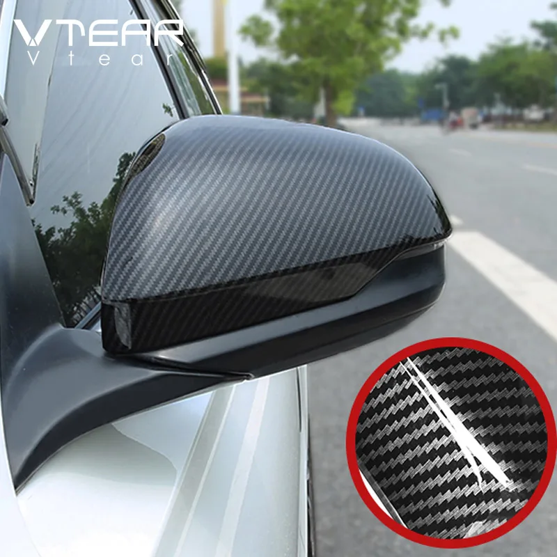 Vtear Car Rearview Mirror Cover For Honda HRV HR-V 2015-2022 Chrome Frame Covers Cap Exterior Car-styling Decoration Accessories