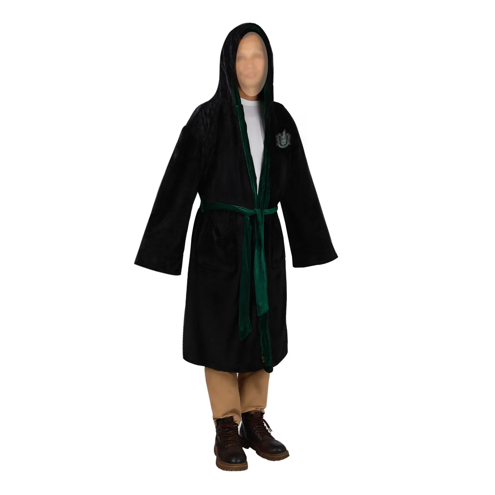 

Hogwarts Green Bathrobe, Pajama Robe, Bathrobe, Cosplay Costume