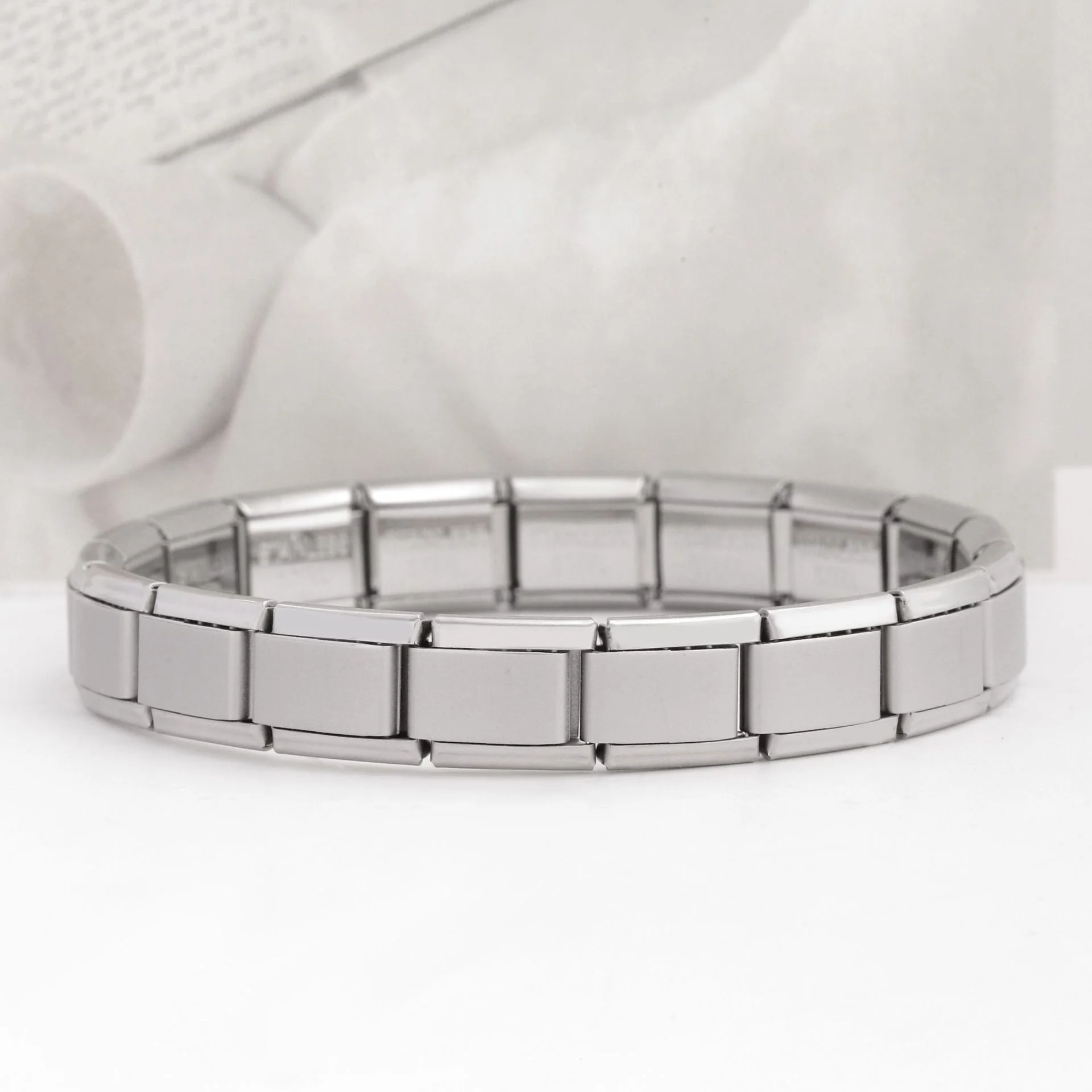50pcs Italian Charm Stainless Steel 9mm Colorful Style Elastic Bracelet for Woman Men DIY Making GIft Dropshipping Wholesale