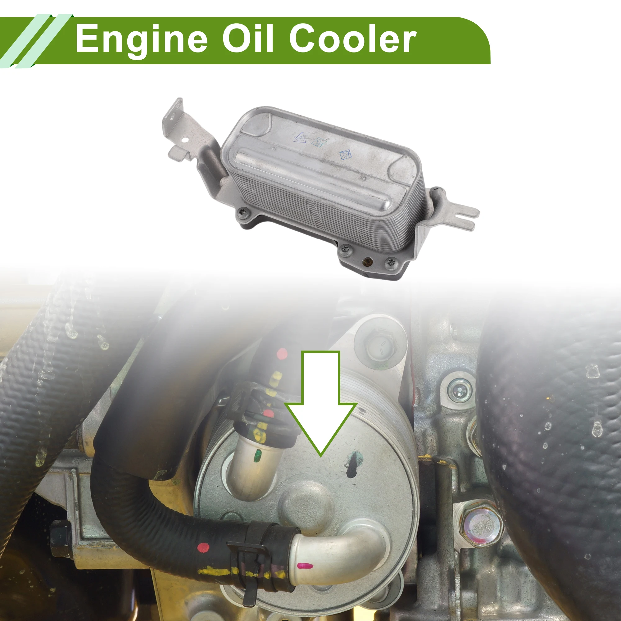 

UXCELL Engine Oil Cooler for BMW 550i 09-16 No.17217638580 Transmission Oil Cooler 1 Pc