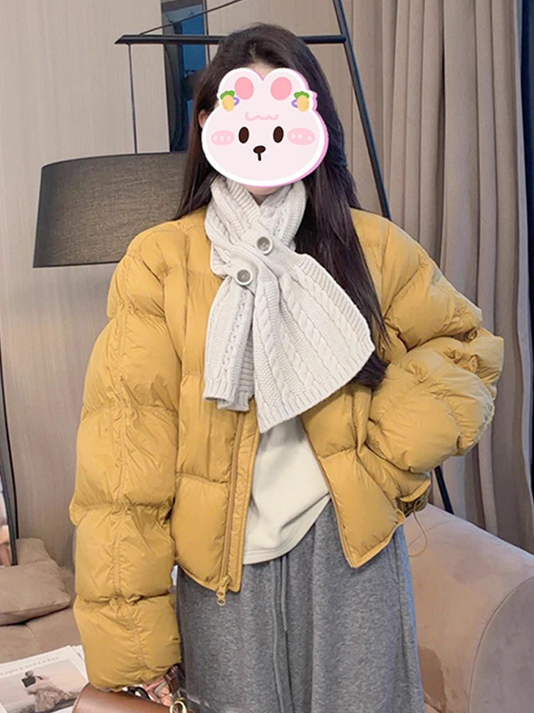 เสื้อผ้าฝ้ายทรงกลมทันสมัยสำหรับผู้หญิง ฤดูหนาว รุ่นใหม่ สไตล์หลวม สบาย ใส่แล้วดูผอม  ใช้งานได้หลากหลาย