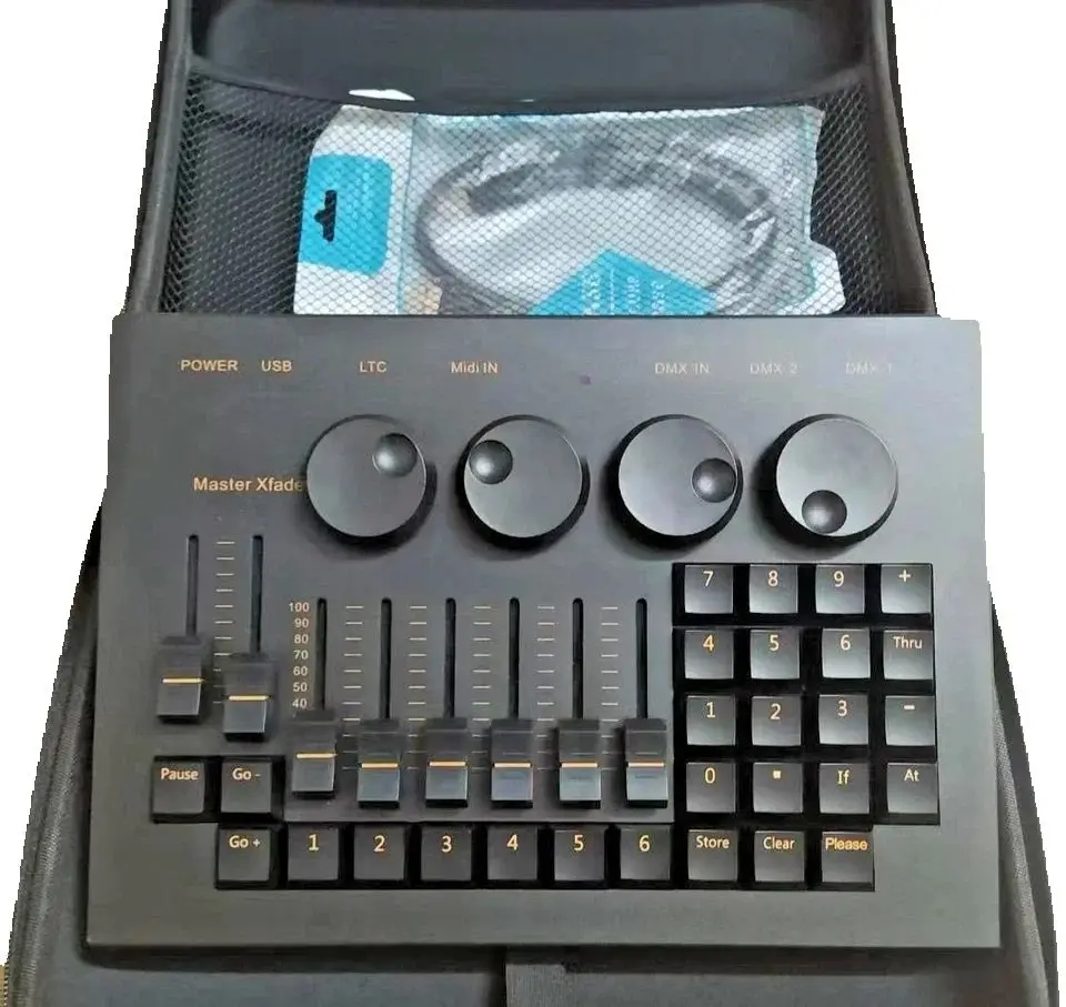 

Мини-контроллер для DJ-вечеринок, сумка, консоль освещения сцены DMX для MA2 onPC