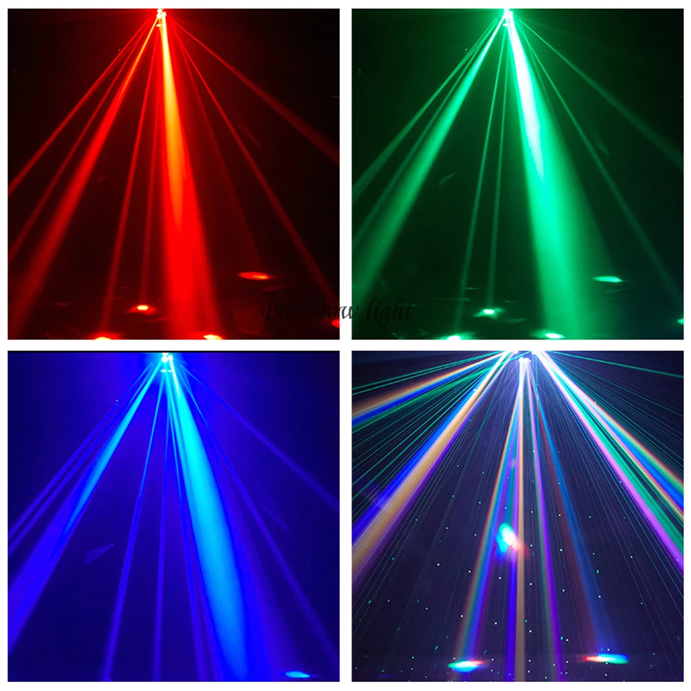 200W Bee Eye Moving Head Light DMX LED Rotating Moving Head Light Stage Laser Light with Remote For Party Disco Dj Wedding Show