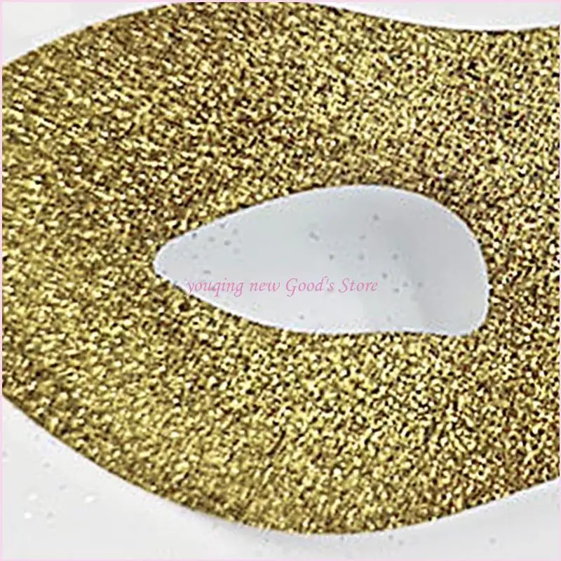 57QA Plastic Glittered Masquerades Mask Half Face Cover Dance Event Role Play Accessory for Halloween Costume Parties