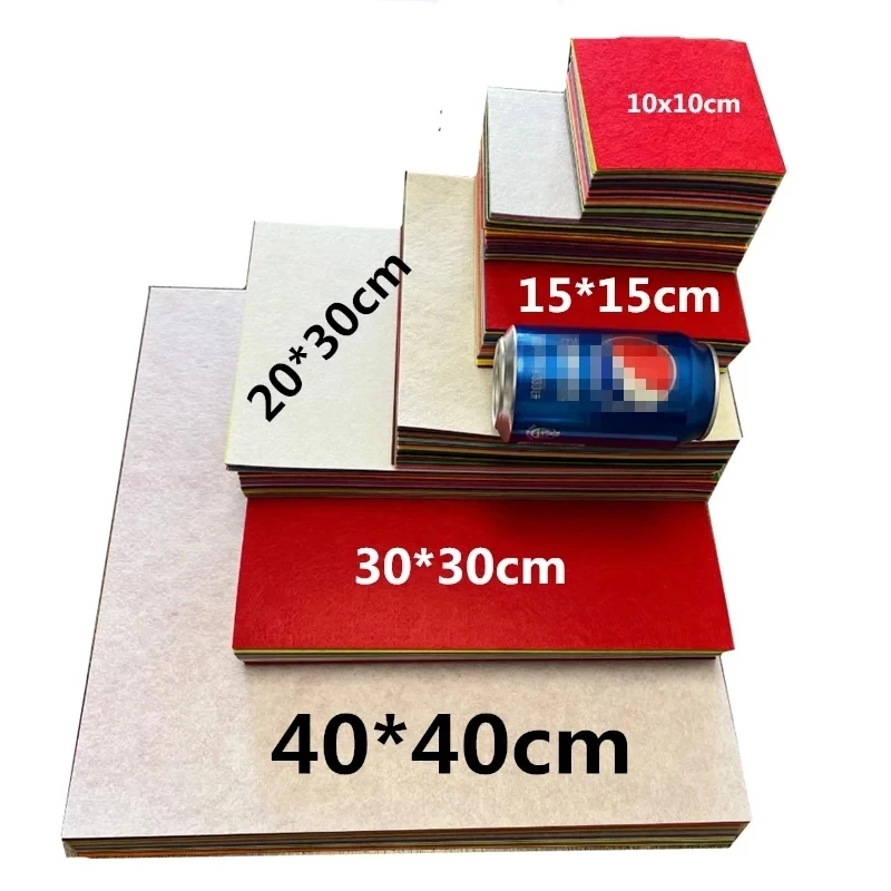 40 Stuks 6*6 Inch Zachte Niet-Geweven Stof Vel Set Vierkanten Vilt Stof Diverse Kleur Polyester Doek Voor Patchwork Quilten Naaien