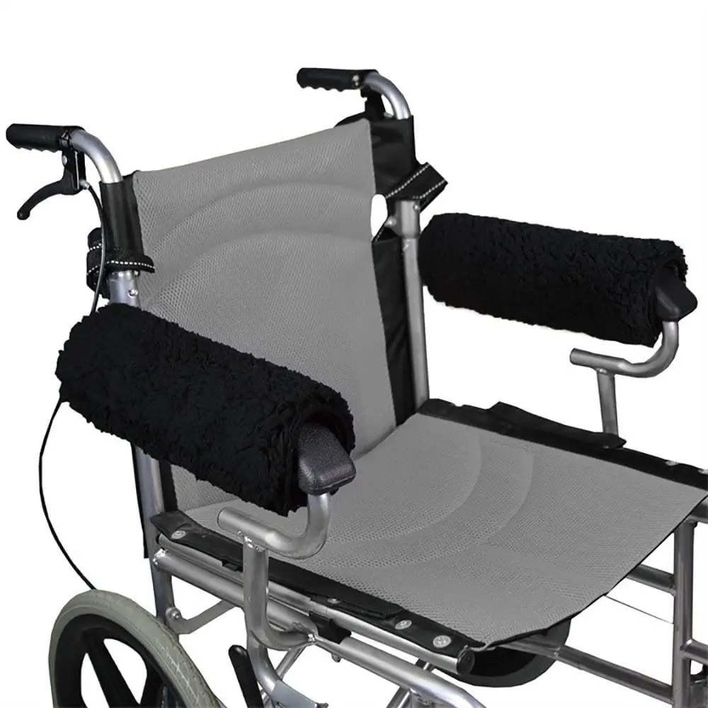 2pcs Non Slip Pressure Relief Support Pad Memory Foam Cushion Wheelchair Padded Covers Arm Rest Cover Chair Armrest Pads