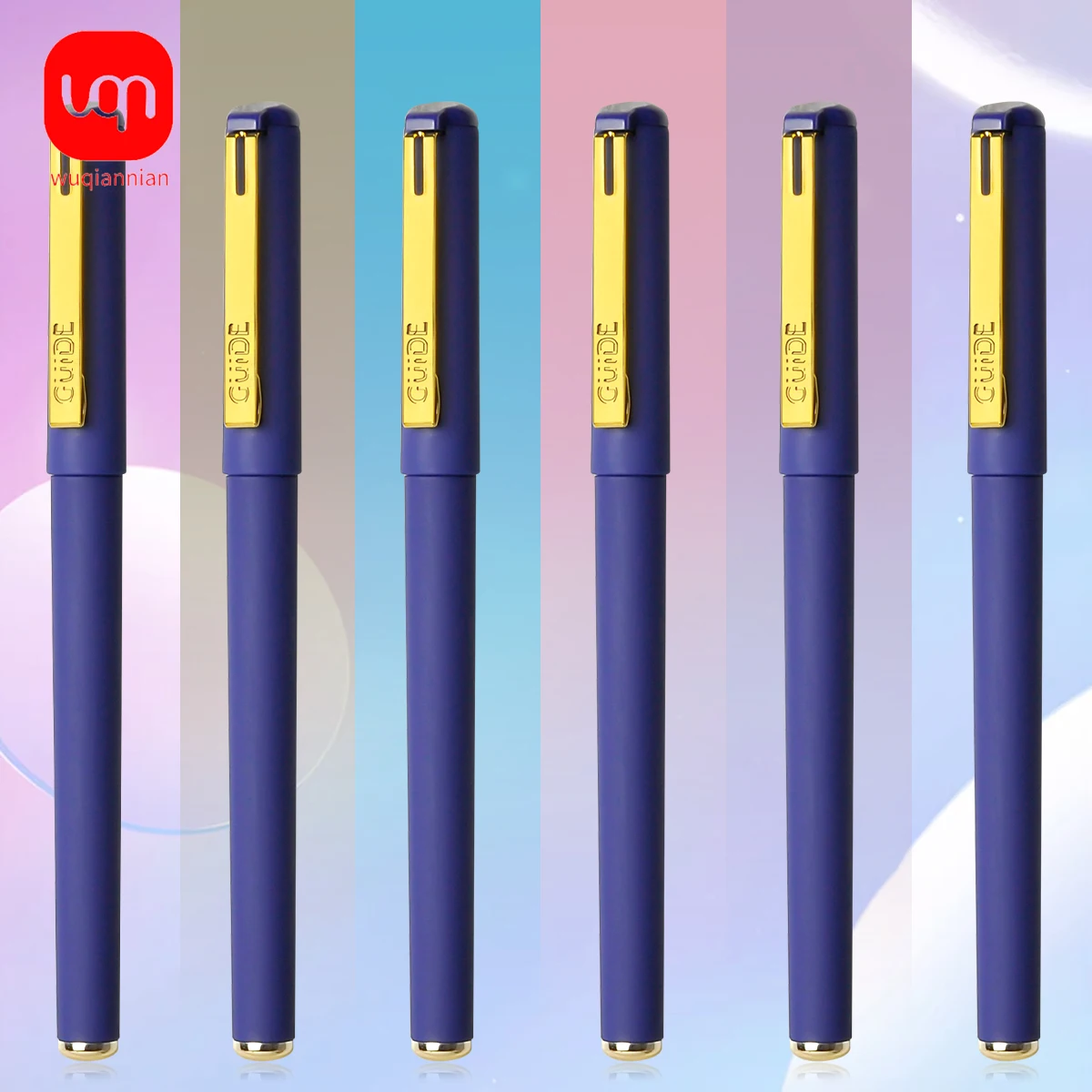 

12 Pieces Black Blue Color Gel Pen, Fine Piont 0.7mm Writing Signature Ballpoint Pens for Office Smooth Large Ink Capacity