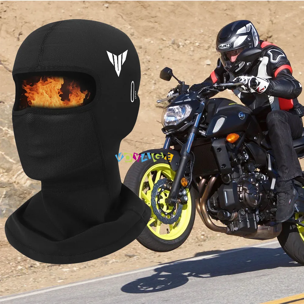 Logo For Yamaha MT MT-03 MT-07 MT-09 Motorcycle Balaclava Neck Full Face Mask Windproof Dustproof Face Shield Accessories