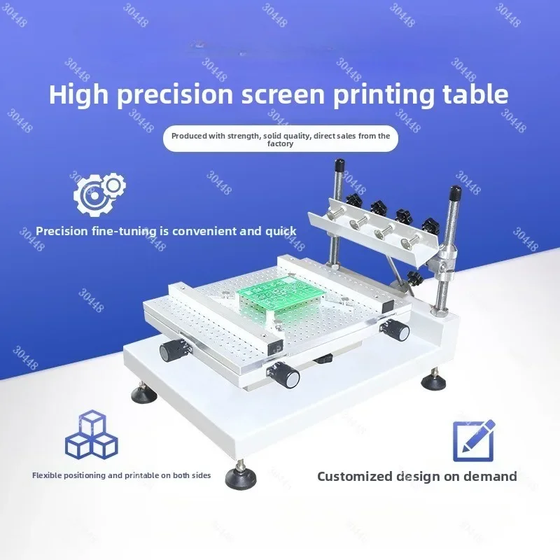 High-Precision Screen Printing Platform Red Solder Paste SMT Manual Printing Station