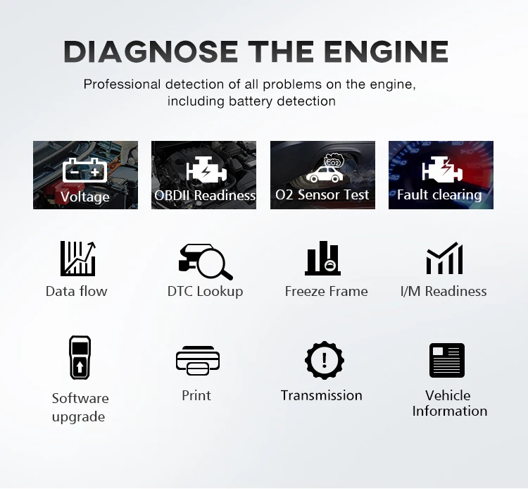 2026 KONNWEI KW860 OBD2 Fault Scanner Car Battery Tester I/M Readiness Oil Lamp Error Code Reader OBDII Diagnostic Scanning Tool