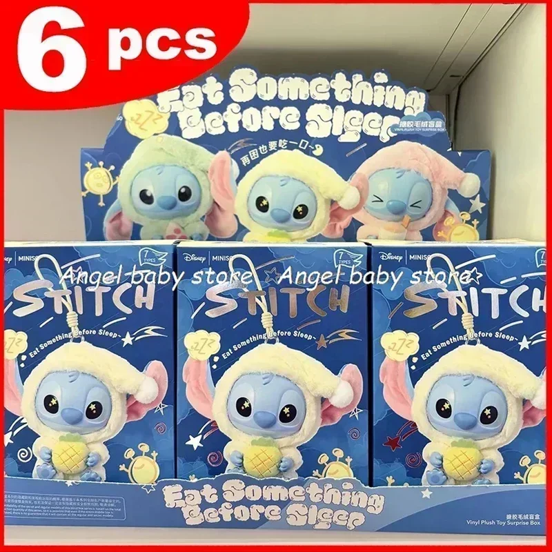 Oryginalny Disney Stitch Jeść Coś Przed, Spać, Seria, Blind Box Zawieszka Śliczne、 Lalki、 Zabawki Niespodzianki、 Chłopcy 、 i Dziewczynki、 Prezenty