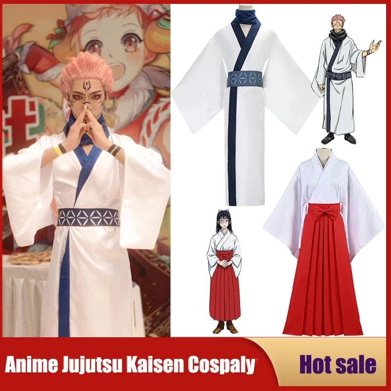 Anime Jujutsu Kaisen Cosplay Costume Iori Utahime Ryomen Sukuna Wig Japan Kimono Hanfu Dress Set Halloween Party Uniform Outfits