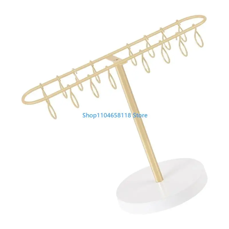 مشبك الشعر المعدني شاشة الرف متعددة الوظائف مجوهرات الشعر حامل للشعر