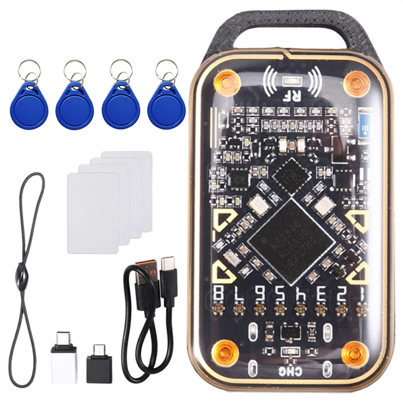 

B29C-обновление Emulator смарт-карт Chameleon Ultra + 4XCUID-брелок/карточный RFID-считыватель смарт-чипов 125K 13,56M Дубликатор карт NFC