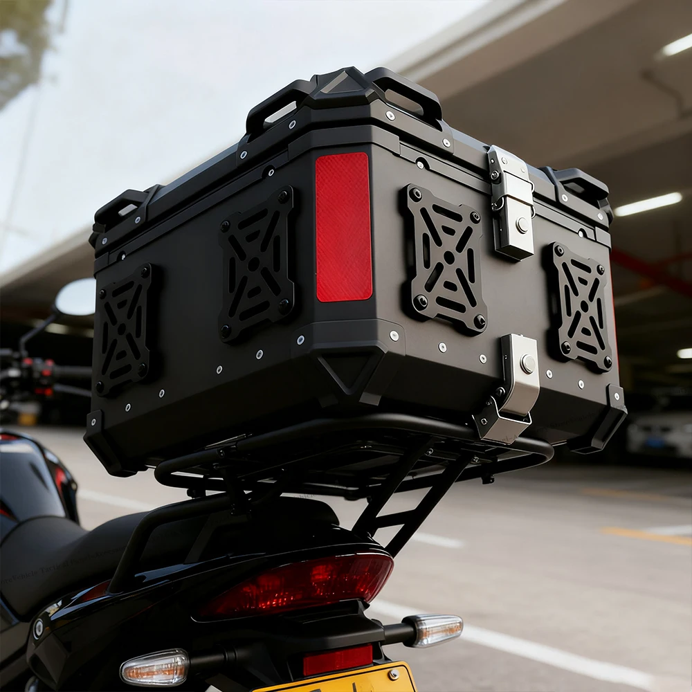 28L-100L Motorcycle Molle Panel For Trunk Storage Aluminum alloy Waterproof Tactical Universal Side Box Organizer Modular 5