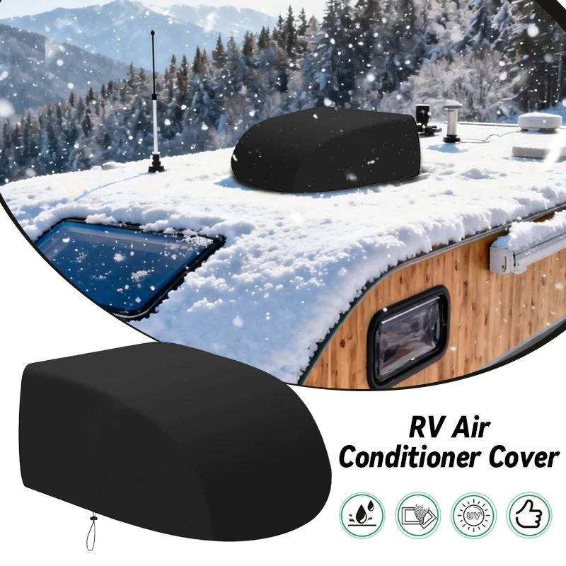 Oxford Cloth RV Air Conditioner Cover Camper Travel Trailer AC Covers For Roof Rainproof Dustproof Protective Cover Accessories