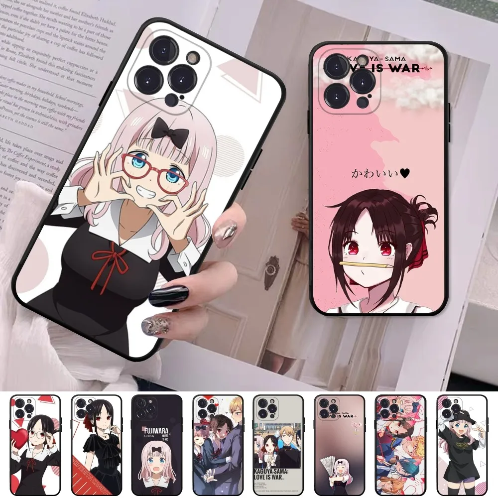 Kaguya Sama Love Is War Phone Case For iPhone 14 11 12 13 Mini Pro Max 8 7 6 6S Plus X SE 2020 XR XS Funda Case