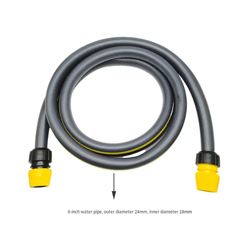 A02M-Flexible Kink Resistant Garden Hose 3/4 In X 9.8 FT For Karcher-Water Stop Joint Faucet Universal Joint Set Included