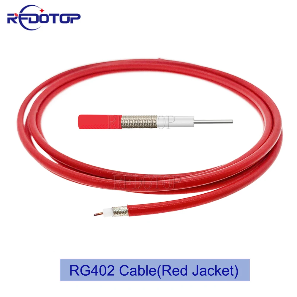 

New Red Jacket RG-402 Semi-Flexible RG402 High Frequency Test Cable 50 Ohm RF Coaxial Cable Pigtail Jumper