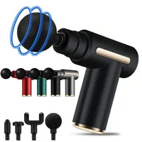 2024 portable fascia gun body back neck leg electric frequency impact massager USB charging handheld impact massager