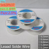50g/roll with lead solder wire, low melting and high purity mixed tin rosin core solder wire with a diameter of 0.6/0.8/1.0/1.2m