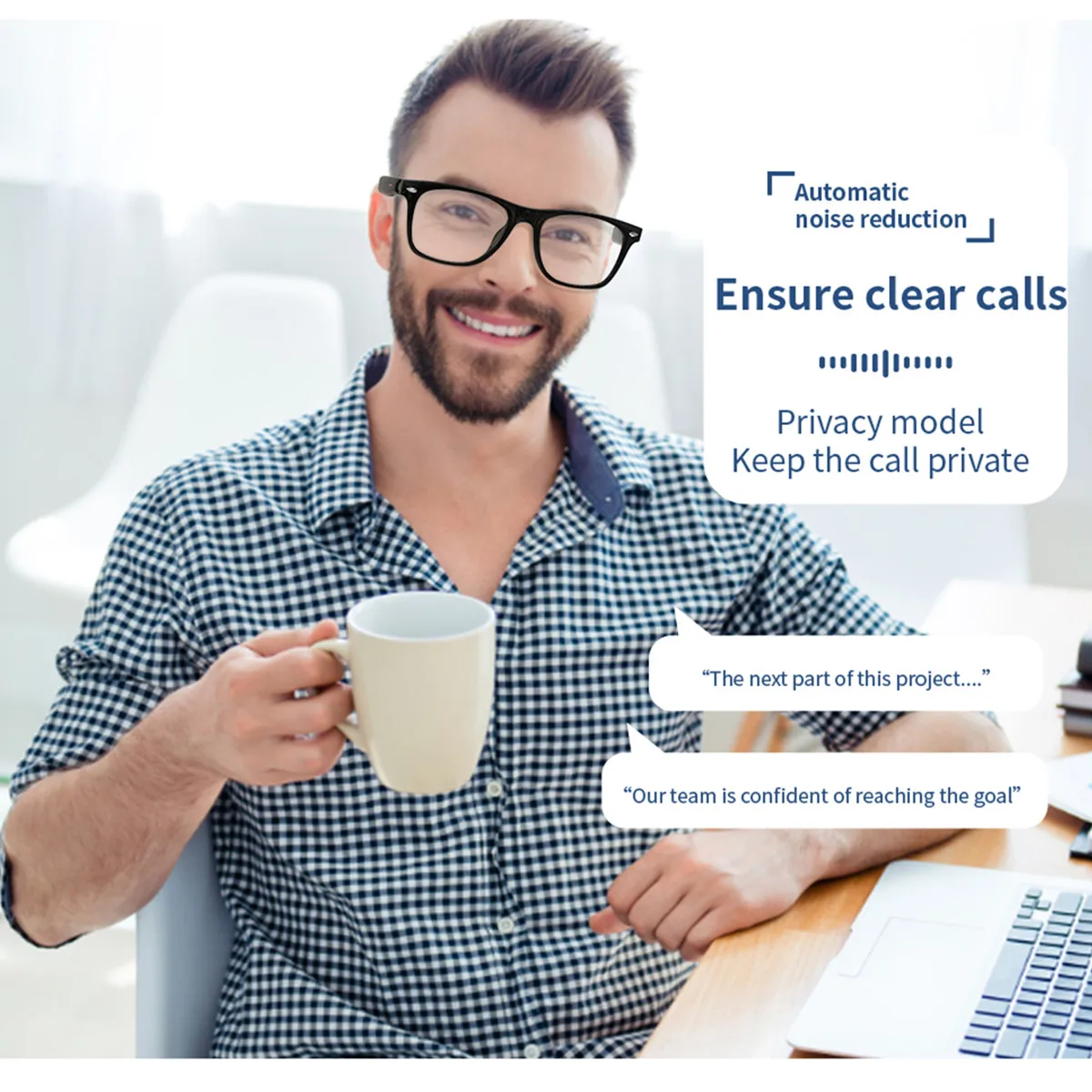 النظارات الذكية العدسات الطبية خريطة الملاحة AI صوت مساعد بلوتوث دعوة عن بعد الكاميرا الذكية قصر النظر النظارات الرجال