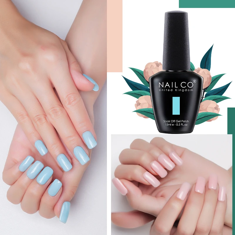 NAILCO 85 colores Gel de uñas UV LED 15ML laca para barniz de manicura barnices semipermanentes híbridos uñas híbridas