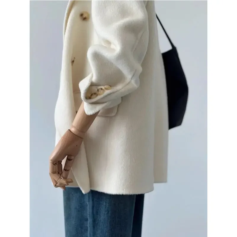 UNXX cappotto corto di lana bianco per donna Petite-2023 autunno inverno nuovi arrivi popolare bella capispalla giacca di fascia alta Top