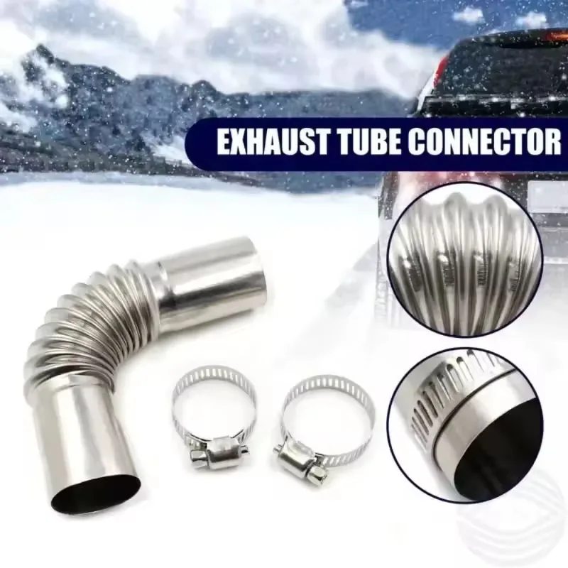 60cm 100cm 120cm 150cm 200cm 250cm 300cm Air Diesel Parking Heater Stainless Steel Exhaust Pipe Tube Gas Vent Hose Car Truck VAN