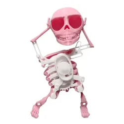 3D Skeleton Man Dancing Dancing Skull Ornament Dancing Character Scary Skeleton Novelty Tabletop Car Home Toy Decora