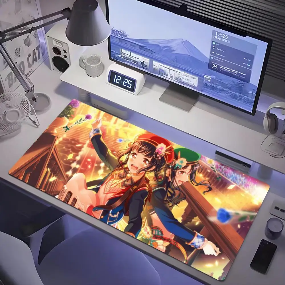 

Yuri Ushigome Mouse Pad Tablet mouse Pad Laptop xl desktop mouse pad, cute HD Rainbow Gaming keyboard pad, csgo Player, 90x40