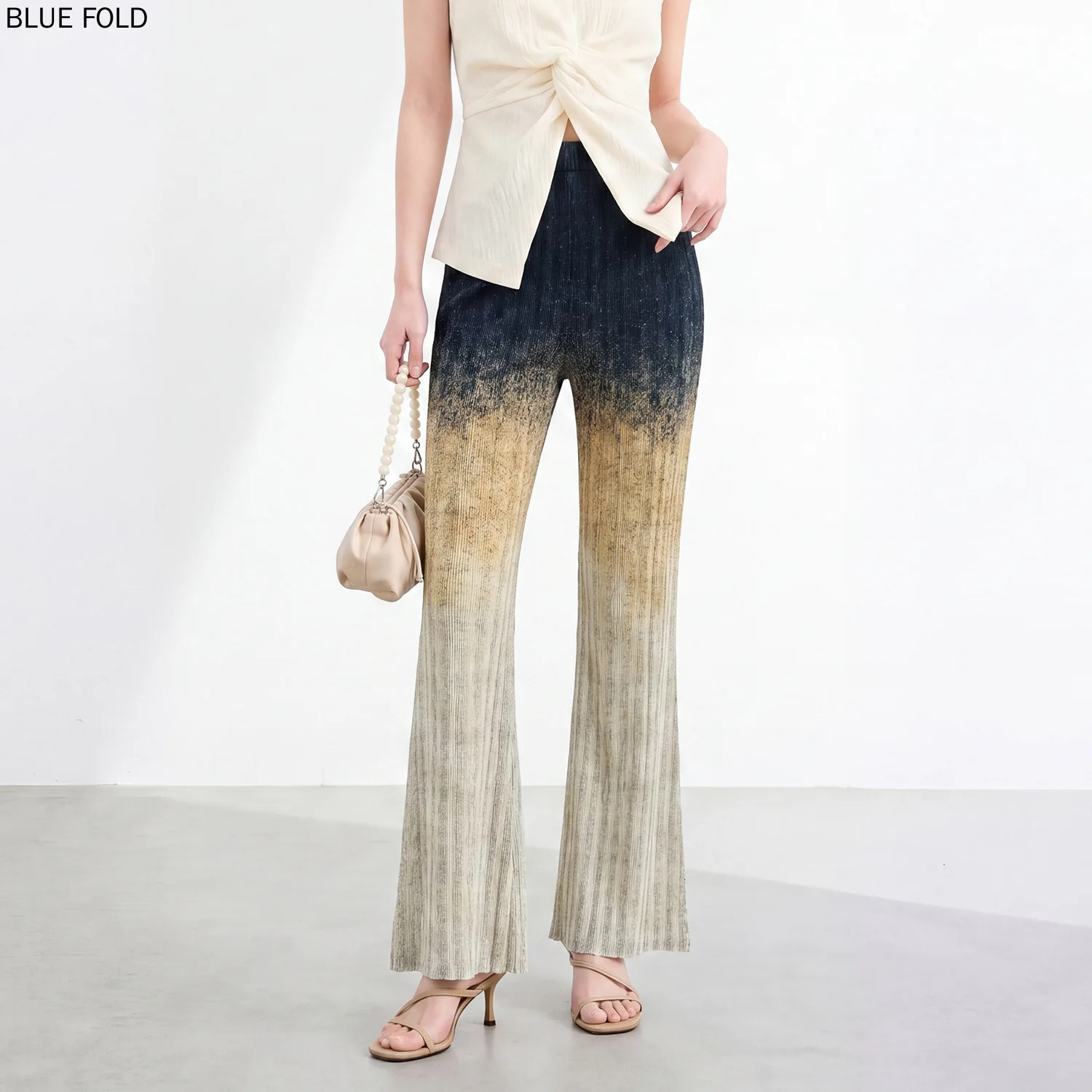 Pantalones Casuales Nuevos 2026 de Alta Calidad, Modernos y Versátiles, Pantalones Miyake Microacampanados, Pantalones PLEATS
