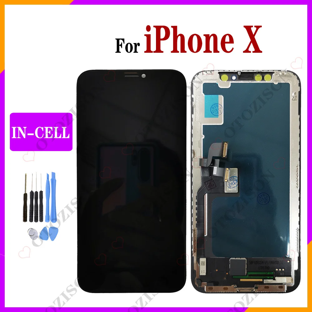 

Incell For iPhone X LCD Display Screen Touch Panel Digitizer Sensor Assembly No Dead Pixel Replacement For iPhoneX Parts