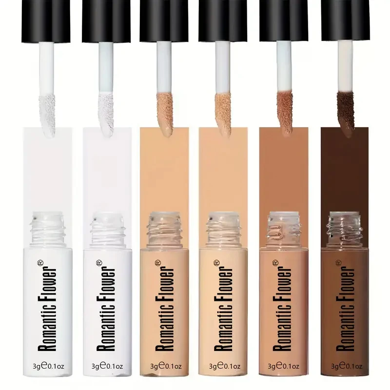 6pcs Matte Full Coverage Liquid Foundation Set, 6 Color Oily Skin Concealer,6 Pcs Set Flawless Natural Look Concealer, Liquid Fo