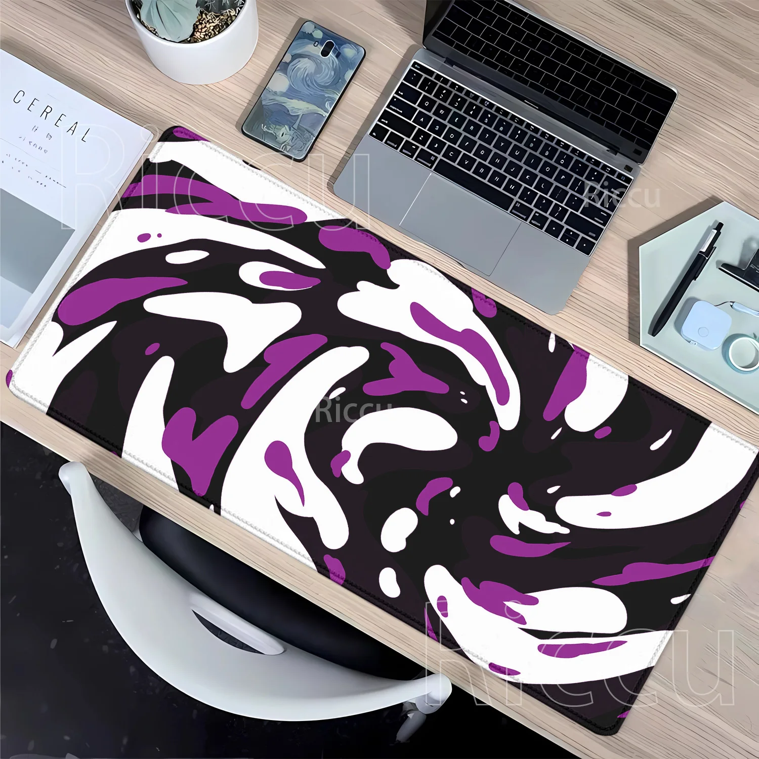 Gaming Mouse pad Strata Liquid fluid Art Swirl Large Keyboards HD Printing 900x400mm Computer Laptop Anime Keyboard XXL Desk Mat