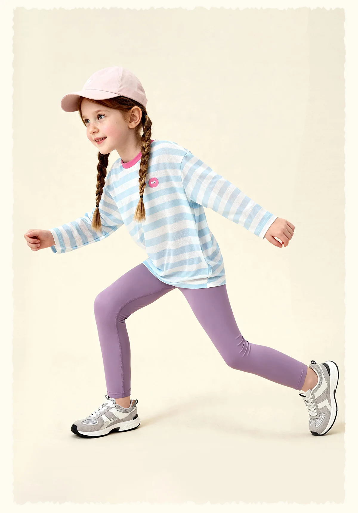 Amila 2026 Frühlings-Mädchenunterhose, hohe Elastizität, nicht verformbar, vielseitige Yogahose, Kinderbekleidung, Hose – Detail 12