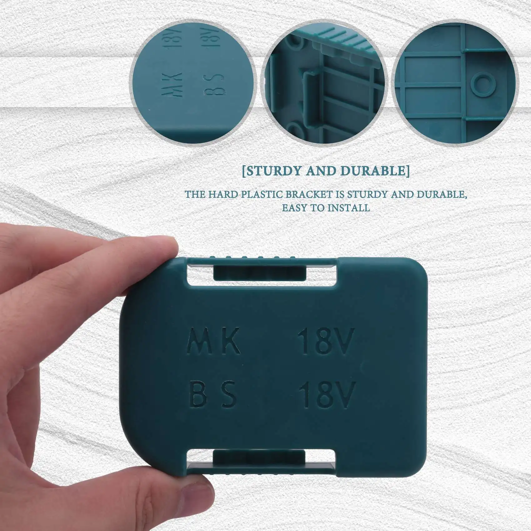 

ABPQ-5Pcs Чехол-держатель для аккумуляторной батареи для крепежных устройств 18 В
