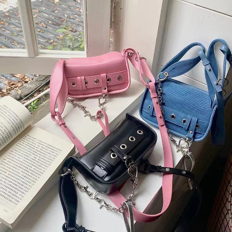 Women's 2023 Small New Hand-carried Rabbit Crossbody Bag Trend Chain Mini Blue Bags for Women Luxury Casual Sweet Cool Purse