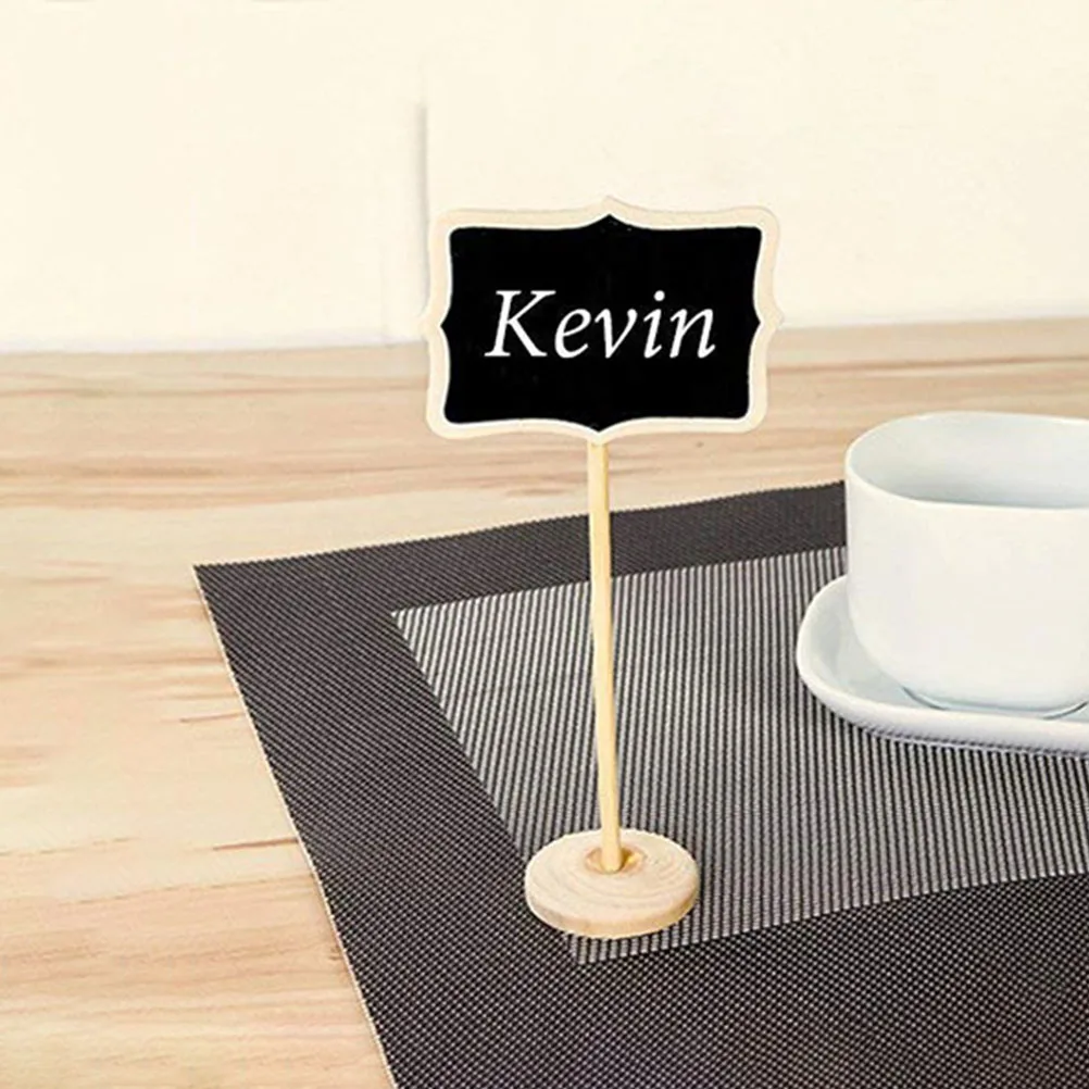 

10 Pcs Message Blackboard Chalkboard Signs Tabletop Chalkboards Mini with Stand Flowers