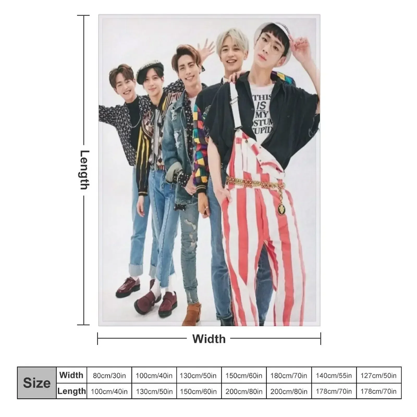 SHINee 1 of 1 Throw Blanket Soft Retros Flannel Fabric Luxury Brand Blankets