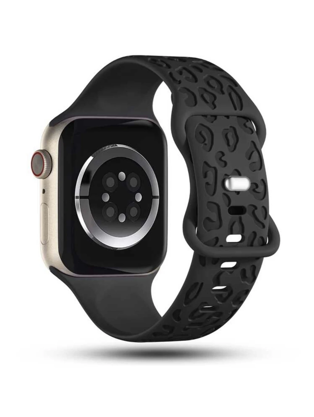 Silicone Leopard Strap for Apple Watch Band Women Series Ultra 10/9/8 38mm 40mm 41mm 42mm 44mm 45mm 46mm 49mm