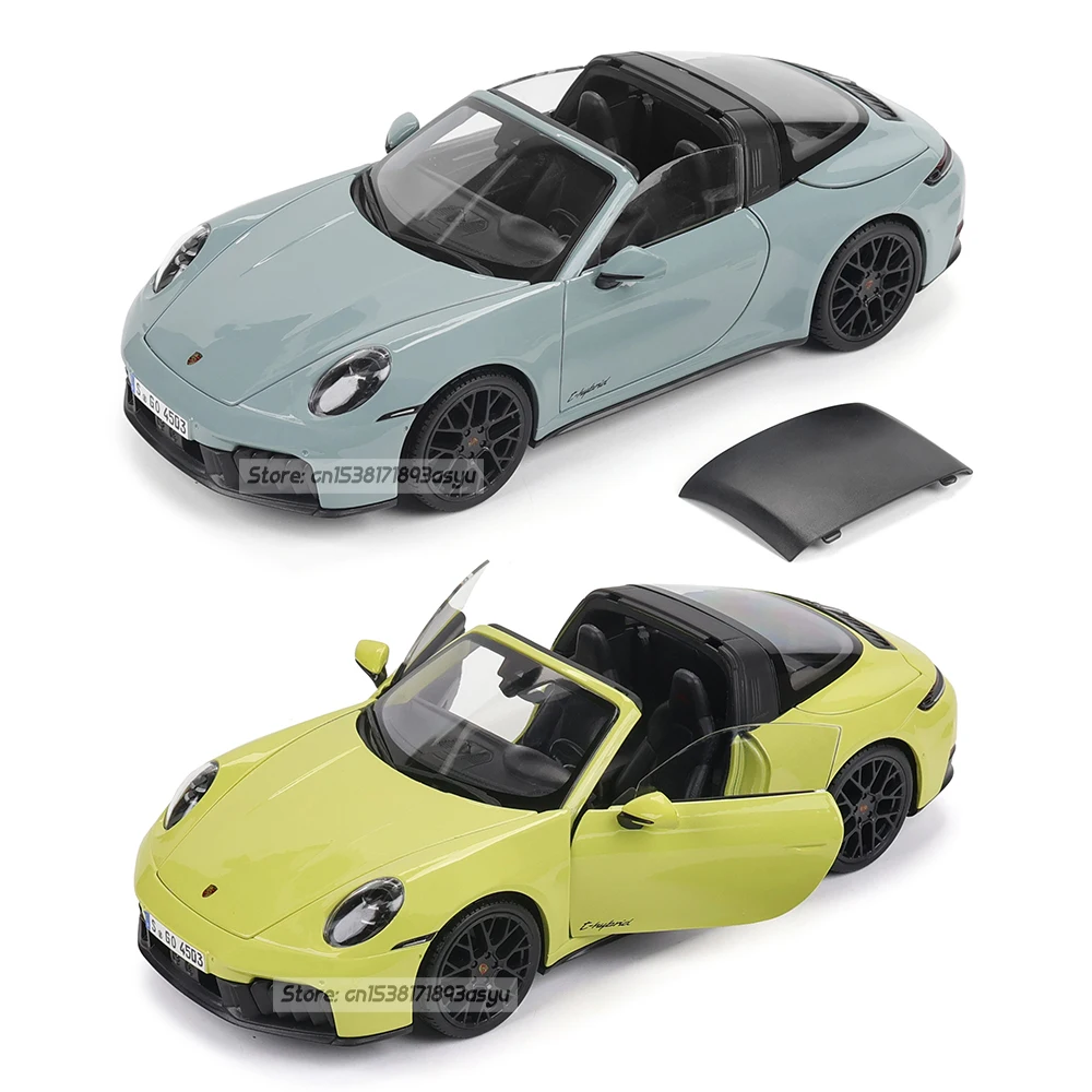Maisto 1:18 Porsche 911 Tarqa 4 GTS (992.2) Coupe coche modelo de aleación colección de decoración de coche clásico embalaje de caja de regalo
