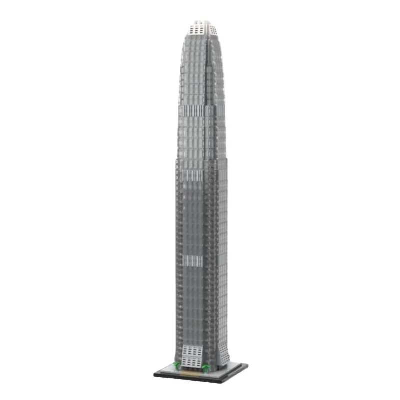 

MOC International Finance Center II 1:800 scale building model matching toy building blocks 2044pcs set