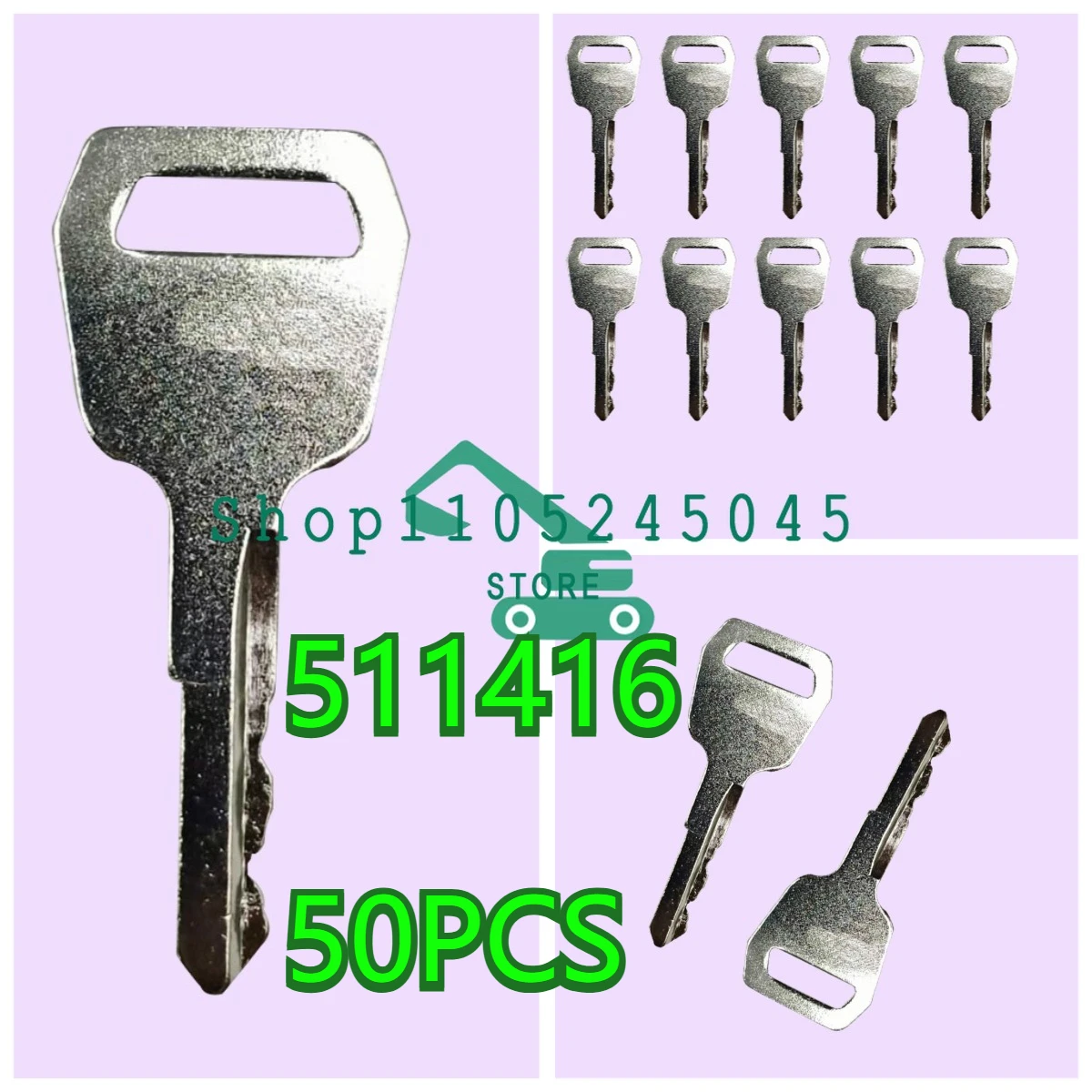 

50 шт. Запасные ключи зажигания 511416 для погрузчиков старых моделей